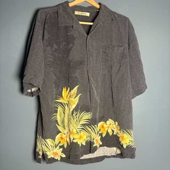 Tommy Bahama Other - Vintage Tommy Bahama Silk Camp Shirt – Tropical Floral Hem | Men’s XL